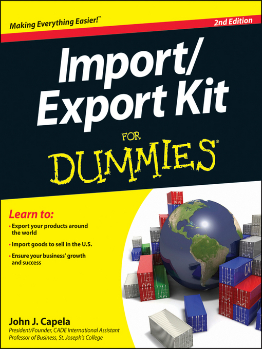 Title details for Import/Export Kit For Dummies by John J. Capela - Wait list